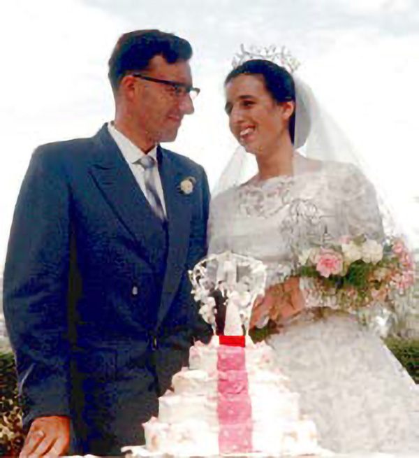 Endlich vereint – Heinz und Edelgard bei der Hochzeit 1960